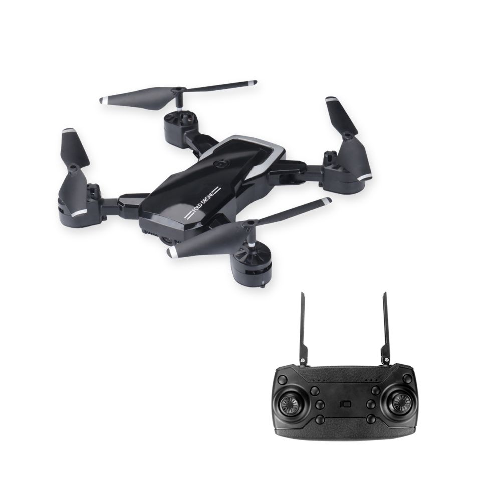 Wewoo - Drone radiocommandé Quadricoptère de Wifi FPV RC pliable sans caméra, Une batterie, Support avant / arrière, Rotation à 360 degrés, Mode Maintien l'altitude (Noir) - Drone connecté