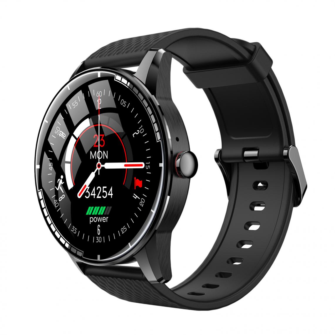 marque generique - Moniteur De Sommeil Podomètre étanche Bluetooth Smart Watch Pour Android IOS Or Noir - Montre connectée