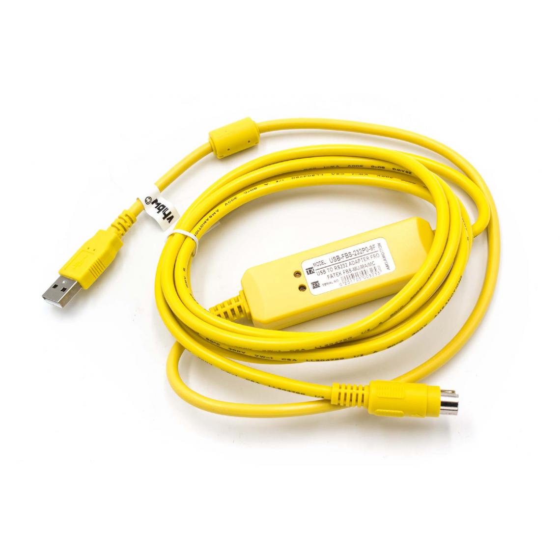Vhbw - vhbw Câble USB de programmation compatible avec Fatek Facon Série FBS radio, jaune - Autre appareil de mesure