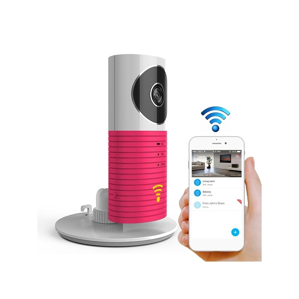 Wewoo - Activer automatiquement la caméra IP Wi-Fi domestique intelligente avec capteur de lumière, prise en charge de la vidéo, des instantanés et la détection infrarouge, (rouge) - Caméra de surveillance connectée