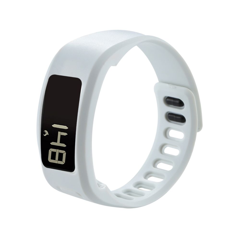 Wewoo - Bracelet blanc pour Garmin Vivofit 1 Montre Smartwatch en Silicone, Longueur: environ 21cm - Bracelet connecté