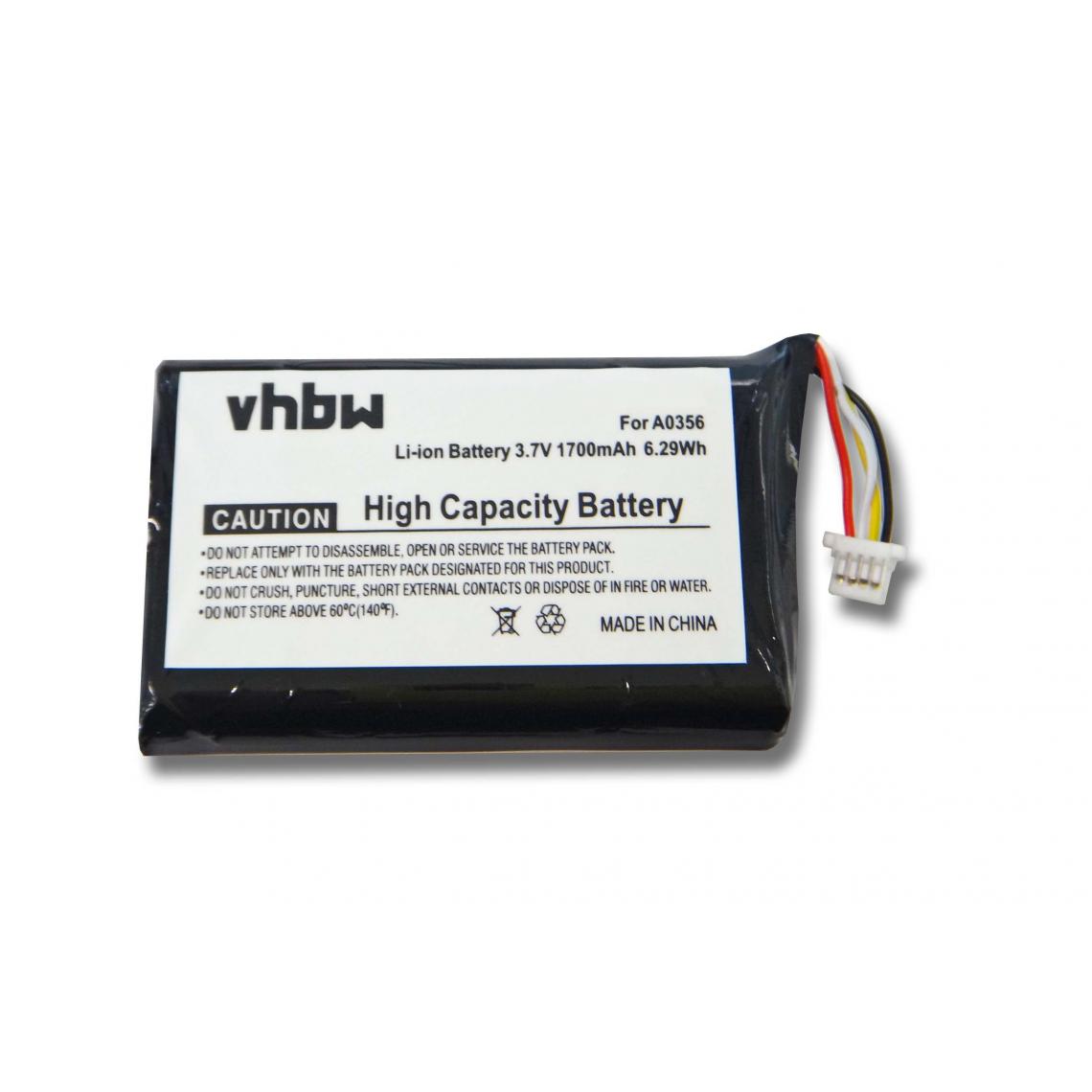 Vhbw - Batterie Li-Ion 1700mAh (3,7V) pour Nevo S70. Remplace la batterie: A0356. - Autre appareil de mesure