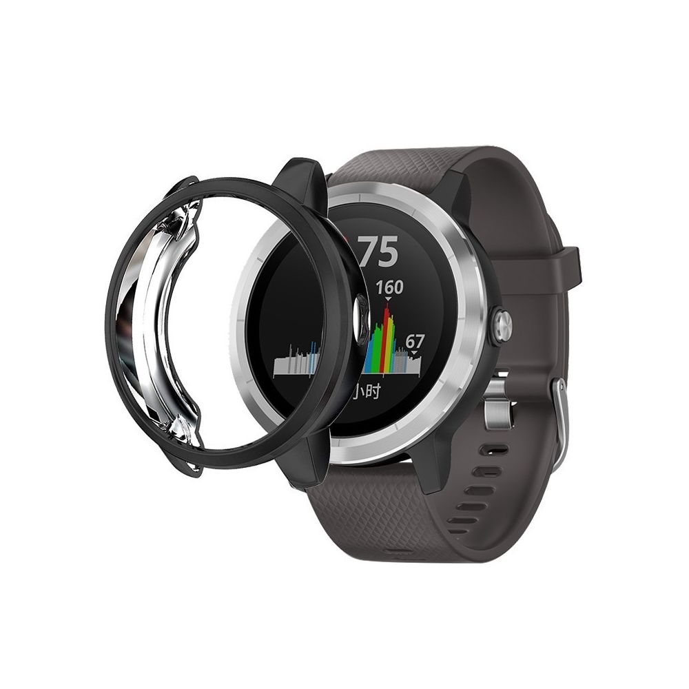 Wewoo - Boîtier de montre Pour étui de protection TPU Garmin Vivoactive 3 noir - Accessoires montres connectées