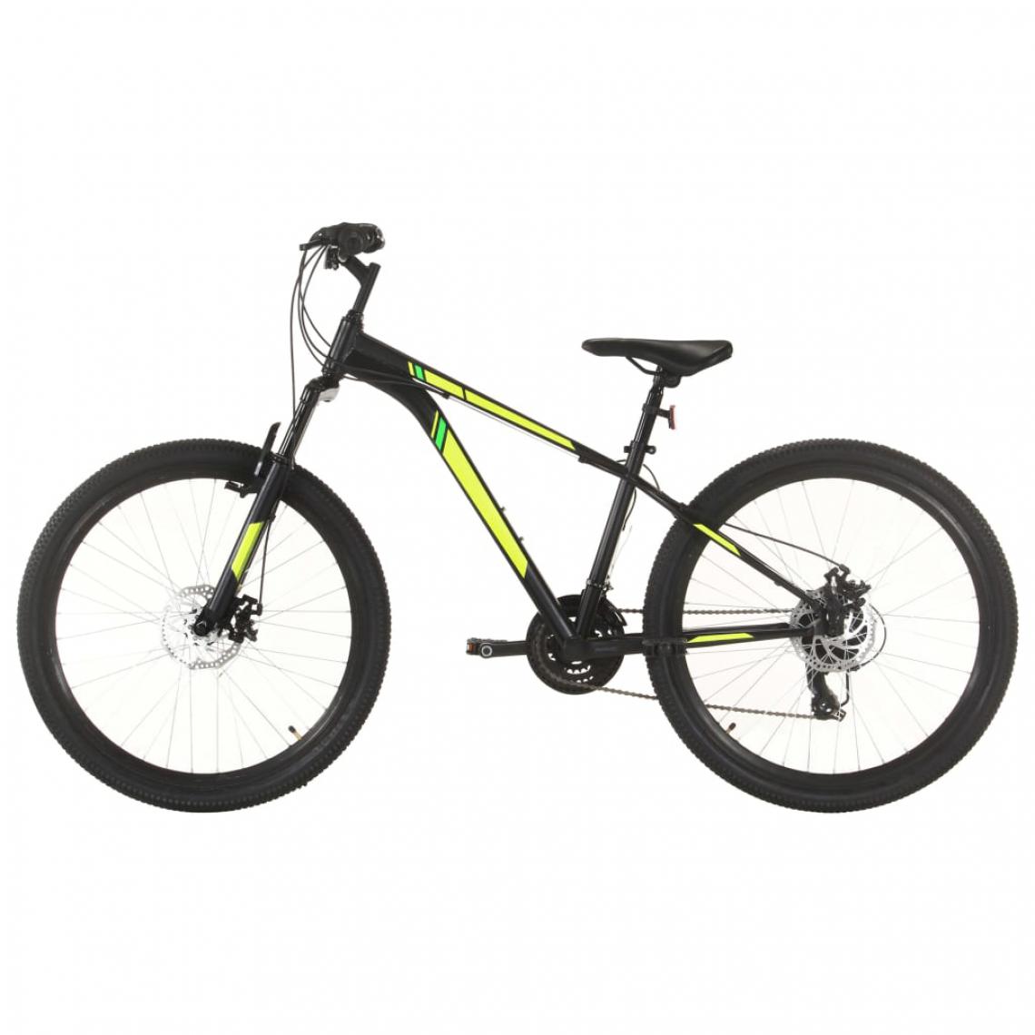 Vidaxl - vidaXL Vélo de montagne 21 vitesses Roues de 27,5 pouces 38 cm Noir - Vélo électrique