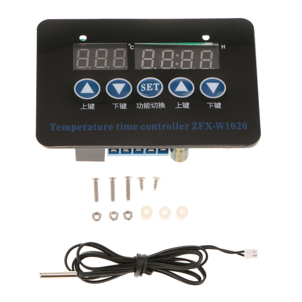 marque generique - double commutateur de thermomètre de contrôleur de température de thermostat mené numérique 220v - Détecteur connecté