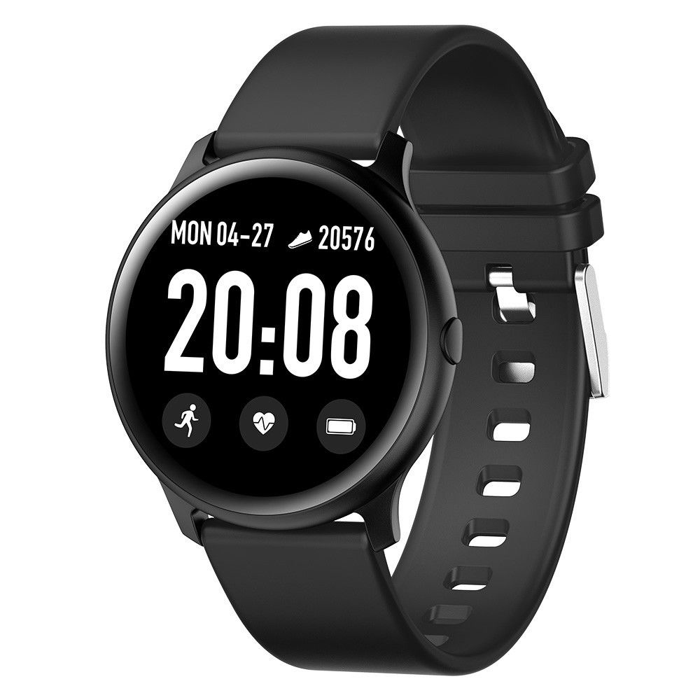 Wewoo - Montre connectée KW19 Smartwatch 1,3 pouces TFTrappel d'appel de soutien / surveillance de la fréquence cardiaque / pression artérielle / du sommeil / de l'oxygène sanguin Noir - Montre connectée