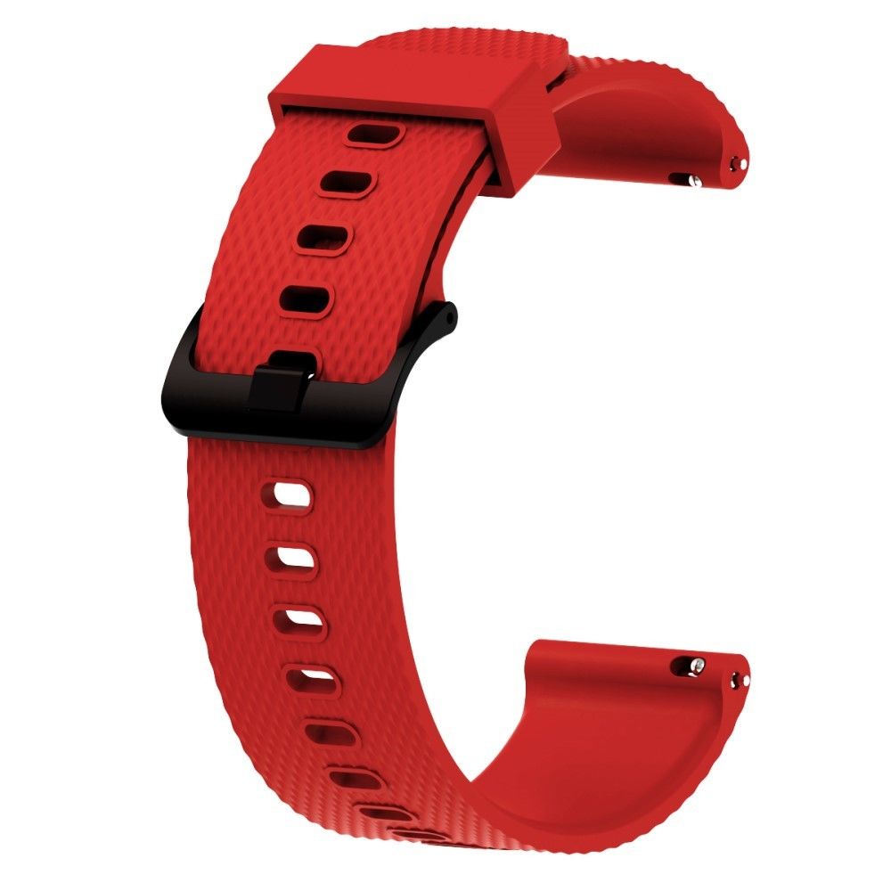 marque generique - Bracelet en silicone 20mm rouge pour Garmin Move Luxe/Move Style/Move 3/Move Venu - Accessoires bracelet connecté