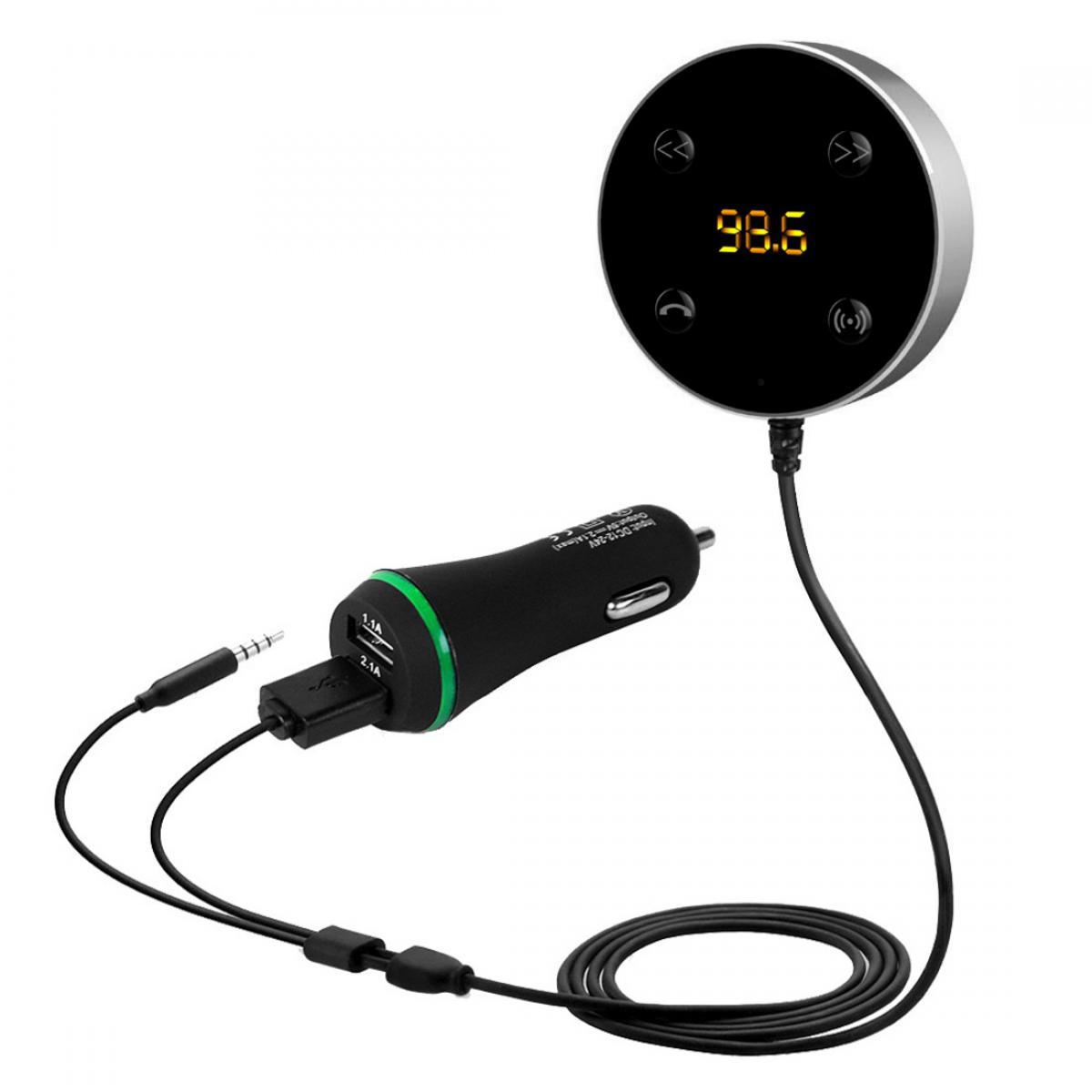 Yonis - Transmetteur FM Kit Main libre USB Bluetooth Sans fil - Passerelle Multimédia
