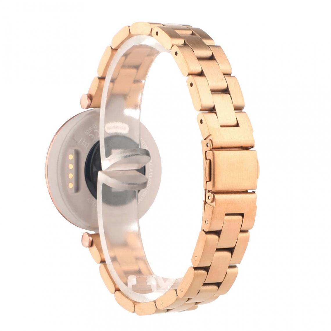 Other - Bracelet en métal Ajustable or rose pour votre Garmin Lily - Accessoires bracelet connecté