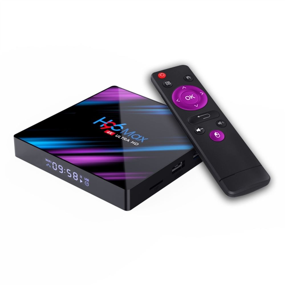 Wewoo - Android TV Box H96 Max-3318 4K Ultra HD Téléviseur Android avec télécommandeAndroid 9.0RK3318 Quad-Core 64 bits Cortex-A53WiFi 2.4G / 5GBluetooth 4.0EMMC 16G FLASHSDRAM de 2 Go - Passerelle Multimédia