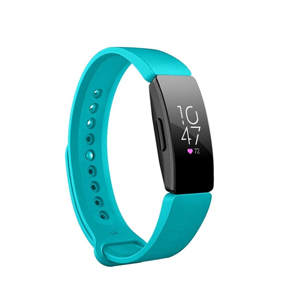 Wewoo - Bracelet pour montre connectée Smartwatch avec à poignet à fermeture pression Fitbit Inspire HR Vert - Bracelet connecté