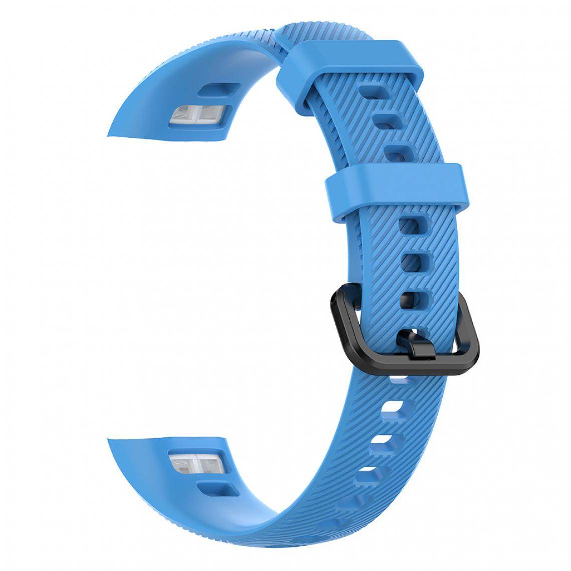 marque generique - Bracelet en silicone pour montre de remplacement pour Huawei Honor Band 4, noir - Accessoires montres connectées