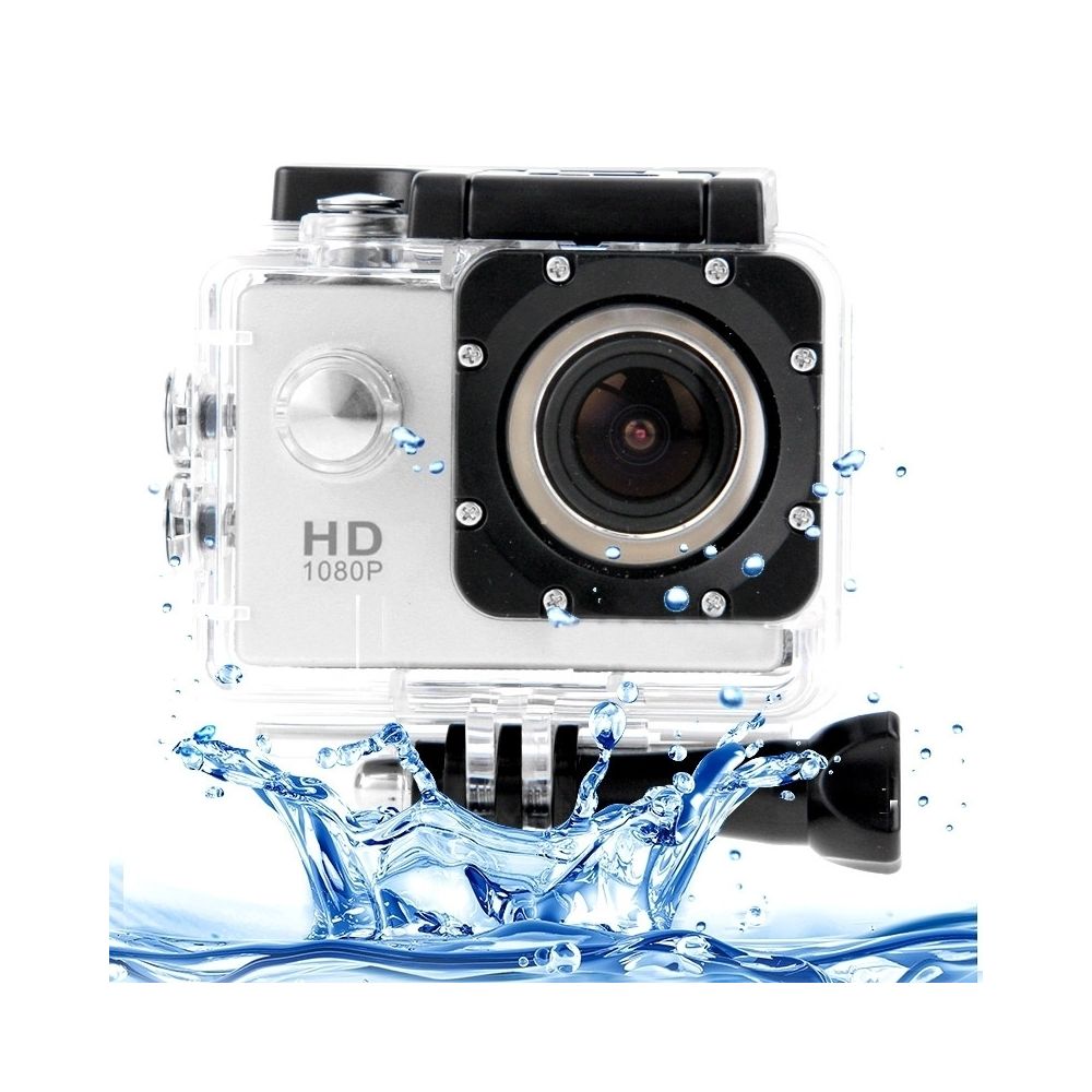 Wewoo - Caméra sport blanc Full HD 1080P 1,5 pouces LCD Sports Caméscope avec étui étanche, 12,0 méga capteur CMOS, 30 m étanche - Caméras Sportives