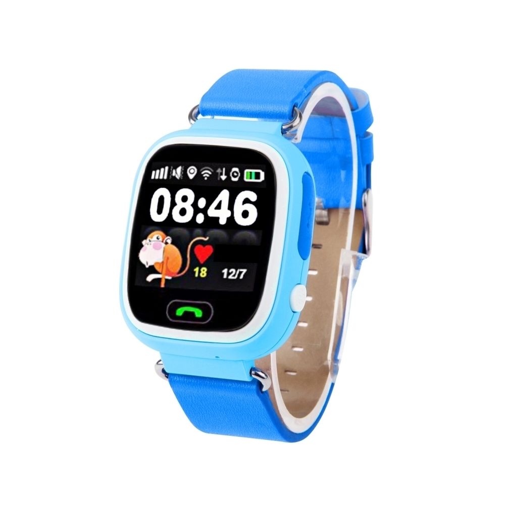 Wewoo - Montre connectée bleu pour iOS / Android GSM GPRS GPS Locator Anti perte Smartwatch Tracker - Montre connectée
