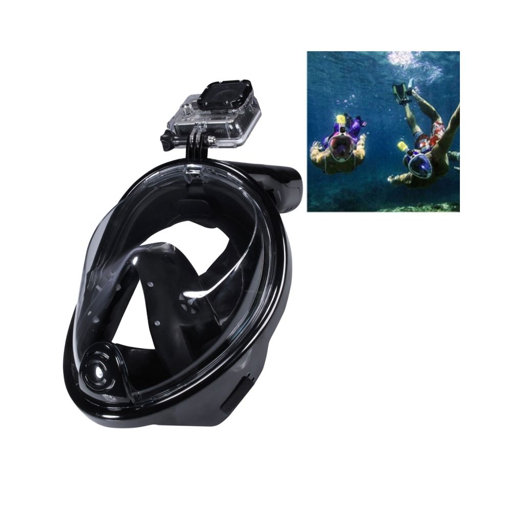 Wewoo - Masque de plongée noir pour GoPro HERO4 / 3 + / 3/2/1, taille L Sports nautiques équipement de de complet sec lunettes de natation - Caméras Sportives