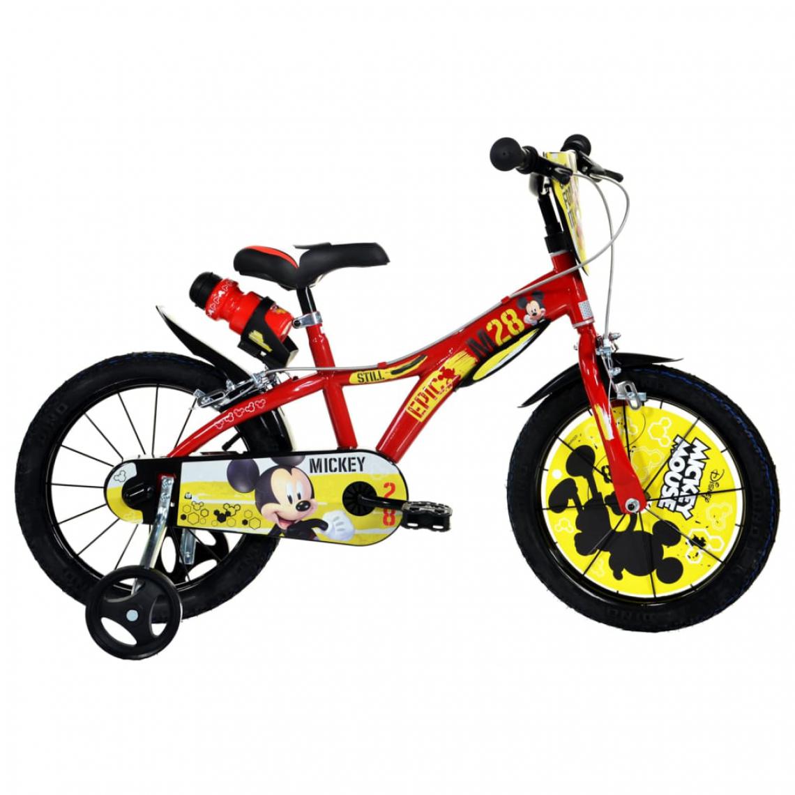 Dinobikes - Dino Bikes Vélo pour enfants Mickey Mouse Rouge 16" - Vélo électrique