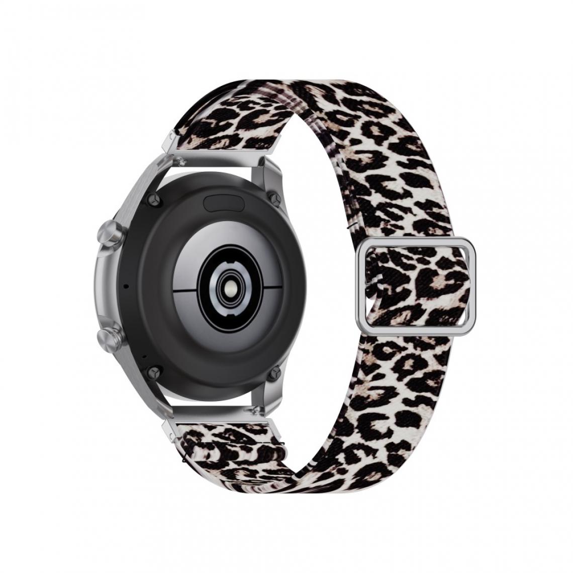 Other - Bracelet en nylon Motif Imprimé Réglable 20mm imprimé léopard pour votre Samsung Galaxy Watch3 41mm/Watch Active - Accessoires bracelet connecté