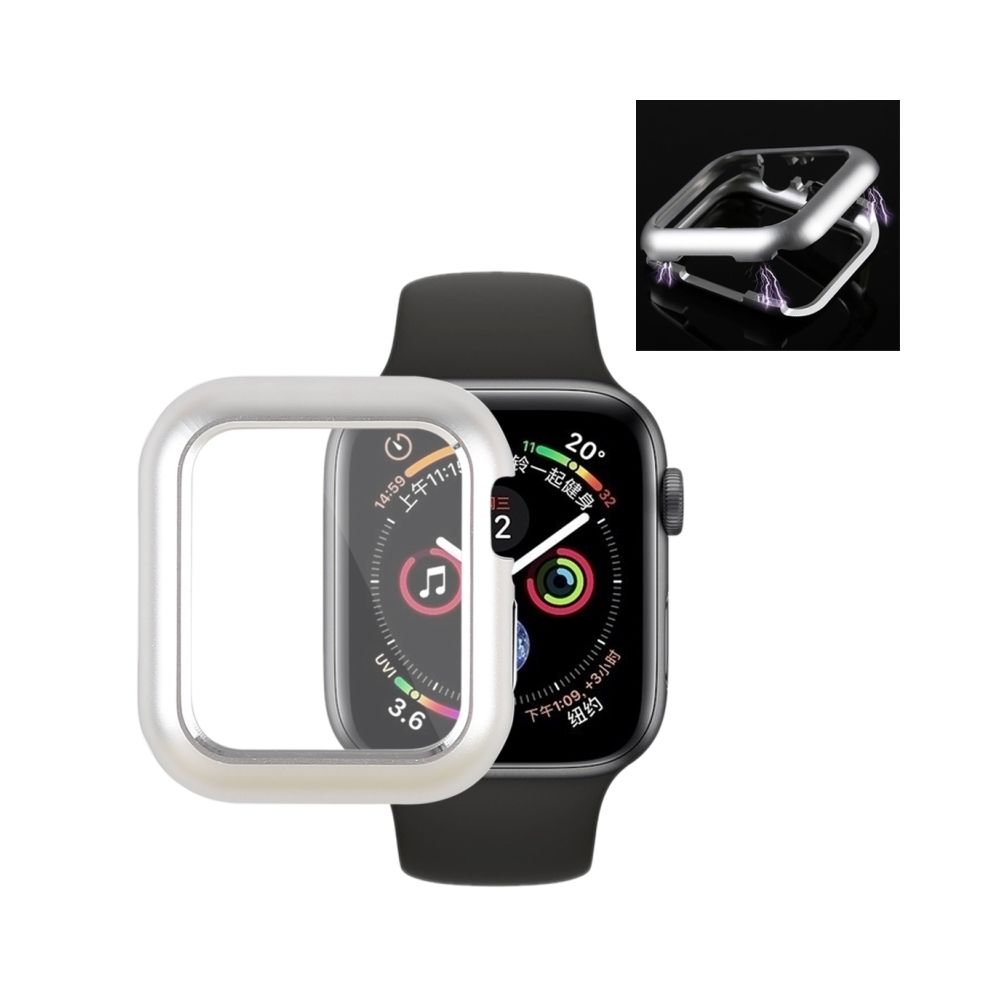 Wewoo - Boitier Étui de protection pour cadre métallique magnétique pour Apple Watch série 4 44 mm (argent) - Accessoires Apple Watch