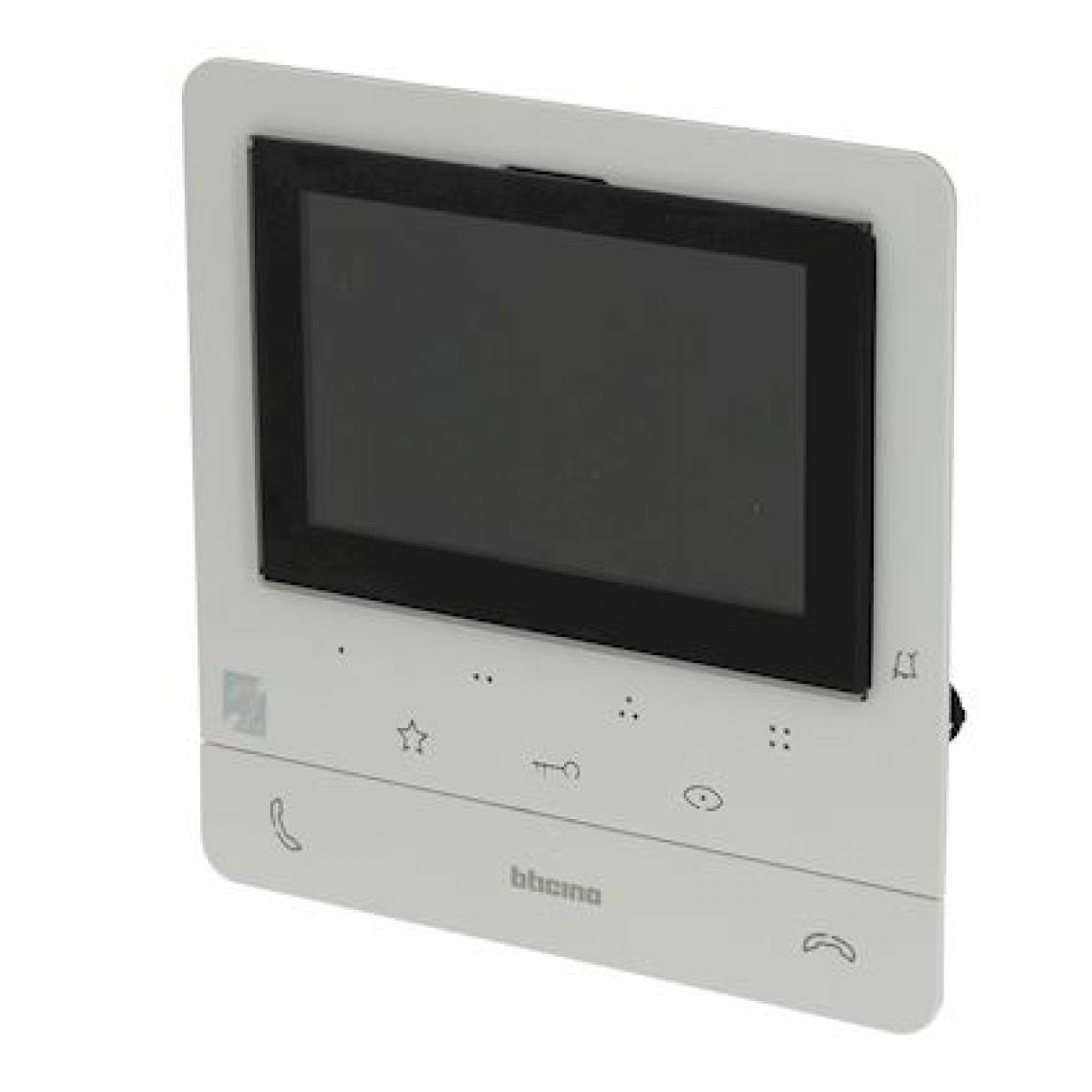 Bticino - poste intérieur - vidéo - classe 100 - evolué - avec boucle inductive - blanc - bticino bt344672 - Accessoires de motorisation