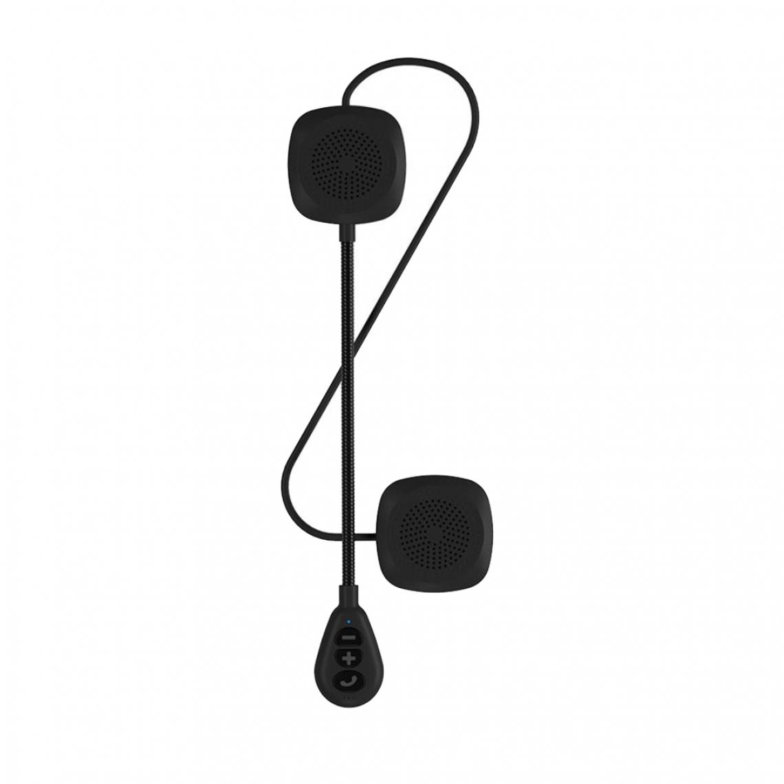 marque generique - Casque de Moto Sans Fil Bluetooth 5.0 avec Microphone éponge, Noir. - Accessoires Mobilité électrique