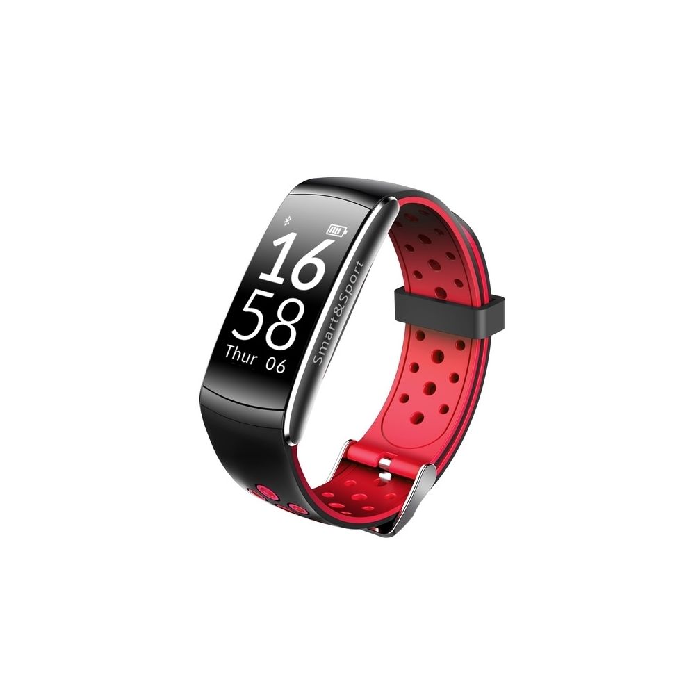 Wewoo - Bracelet connecté Smart Watch Moniteur de fréquence cardiaque IP68 Etanche Fitness Tracker Tension artérielle GPS Bluetooth pour Android IOS femmes hommes Rouge - Bracelet connecté