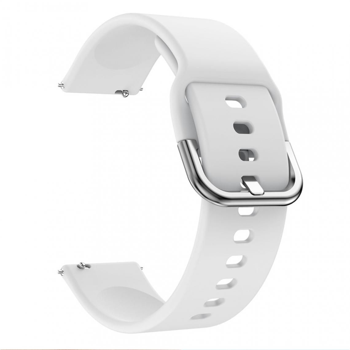 Other - Bracelet en silicone Couleur unie blanc pour votre Garmin Vivoactive 4S/Vivomove 3S - Accessoires bracelet connecté