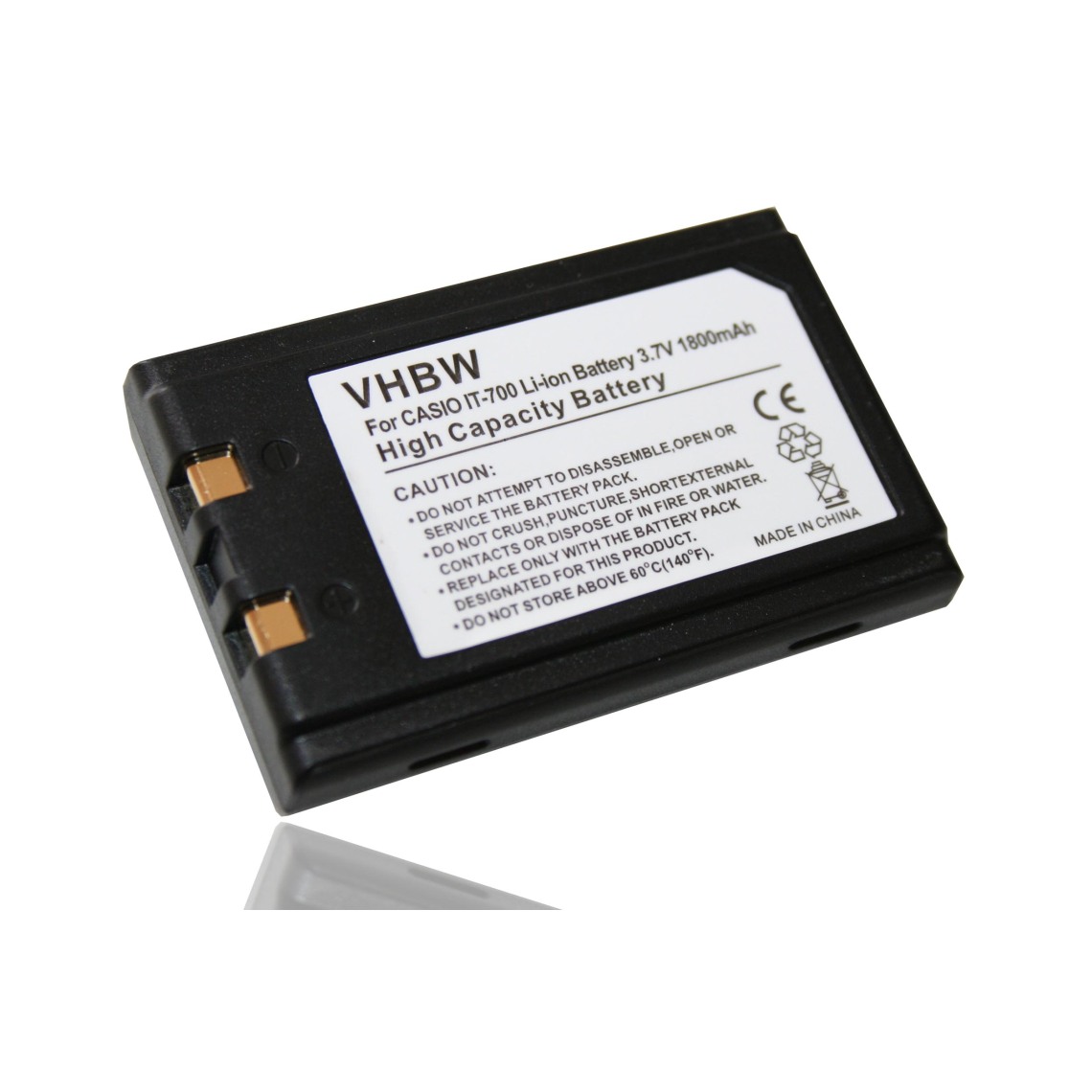 Vhbw - vhbw batterie compatible avec Casio Cassiopeia DT-XM30E, DT-X5M30R, DT-X5M30U, HA-A2BAT scanner de code-barres POS (1800mAh, 3,7V, Li-Ion) - Caméras Sportives