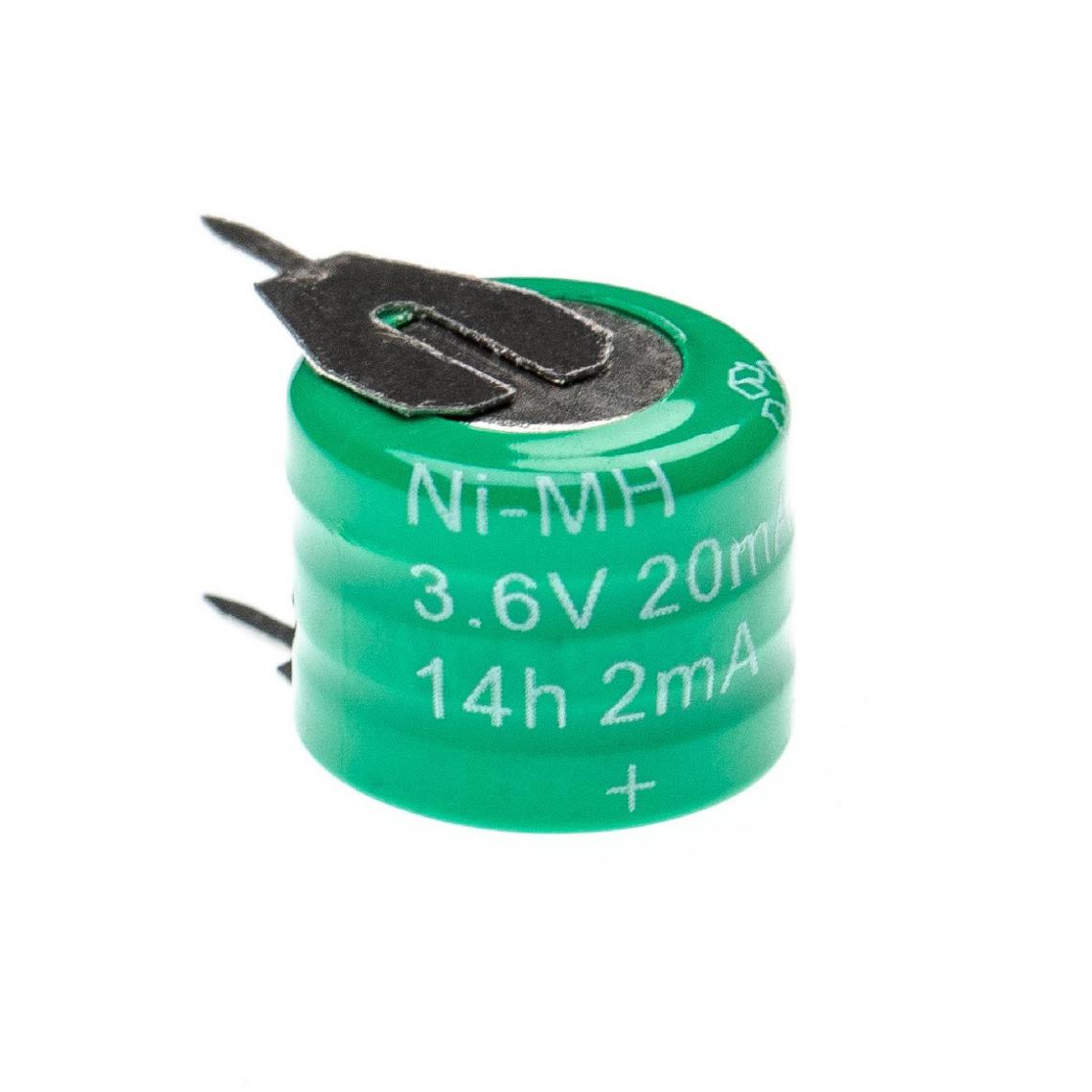 Vhbw - vhbw Batterie remplacement pour 3/V15H pour modèlisme RC (20mAh, 3,6V, NiMH), avec connexion à 2 broches - Autre appareil de mesure