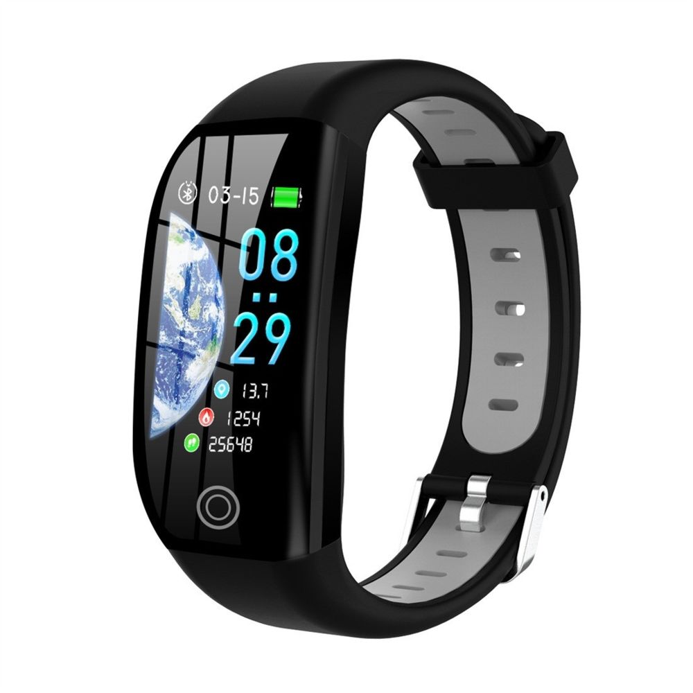 Wewoo - Bracelet connecté Smartwatch F21 avec écran couleur TFT de 1,14 poucerappel d'appel de soutien / surveillance de la fréquence cardiaque / de la pression artérielle / du sommeil / de l'oxygène dans le sang gris noir - Bracelet connecté