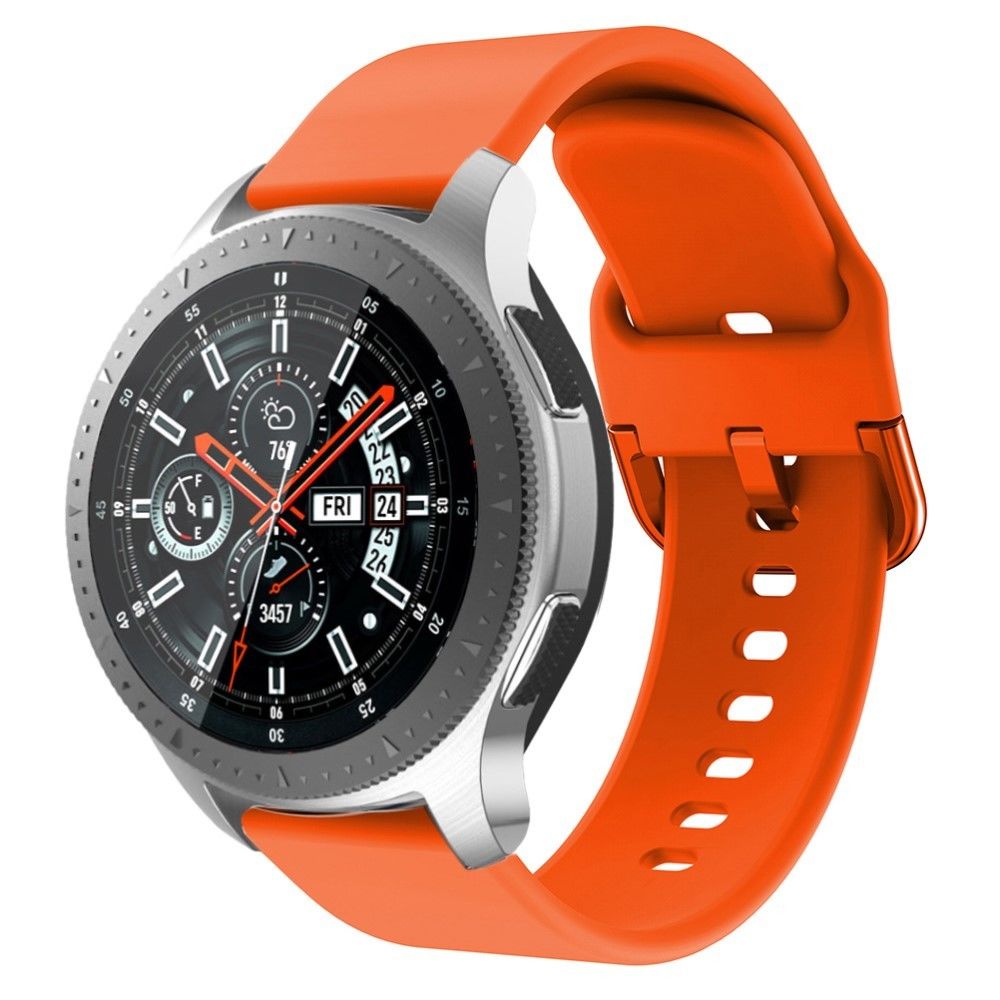 marque generique - Bracelet en silicone sangle orange pour votre Samsung Gear S3 Active - Accessoires bracelet connecté