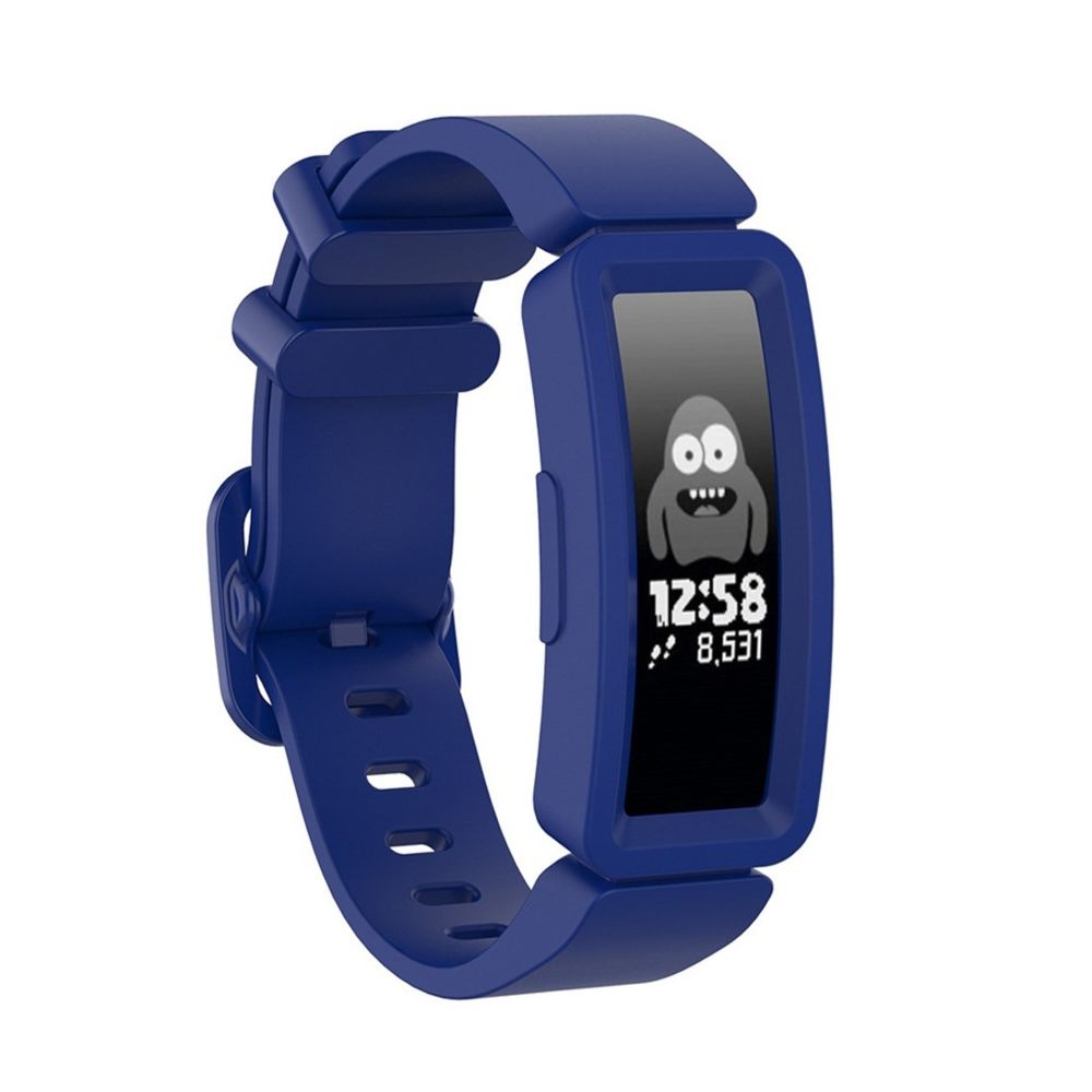 Wewoo - Bracelet pour montre connectée Fitbit Inspire HR / Ace 2 Silicone Smart Watch de remplacement Bleu - Bracelet connecté