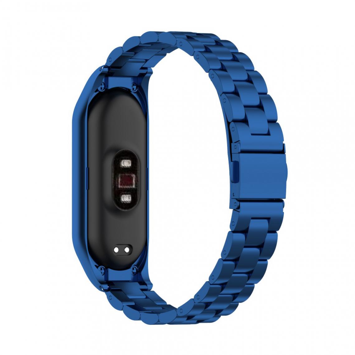 Other - Bracelet en métal bleu pour votre Xiaomi Mi Band 5/6 - Accessoires bracelet connecté