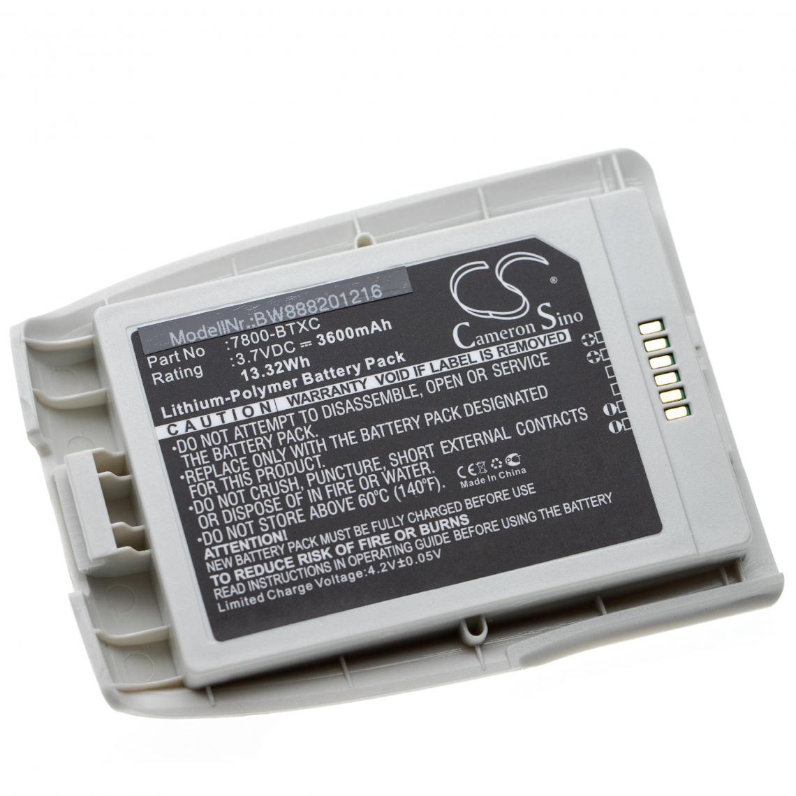 Vhbw - vhbw batterie remplace 7800-BTXC, 7800-BTXC-1 pour scanner de code-barres POS (3600mAh, 3,7V, Li-Polymère) - Caméras Sportives