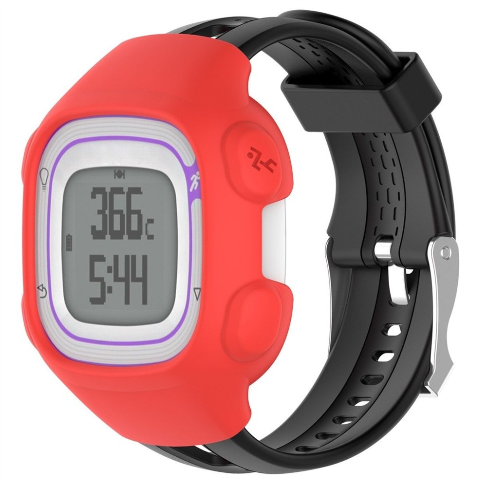 Wewoo - Boîtier de montre Étui de protection en silicone Smart Watch pour Garmin Forerunner 10/15 rouge - Accessoires montres connectées