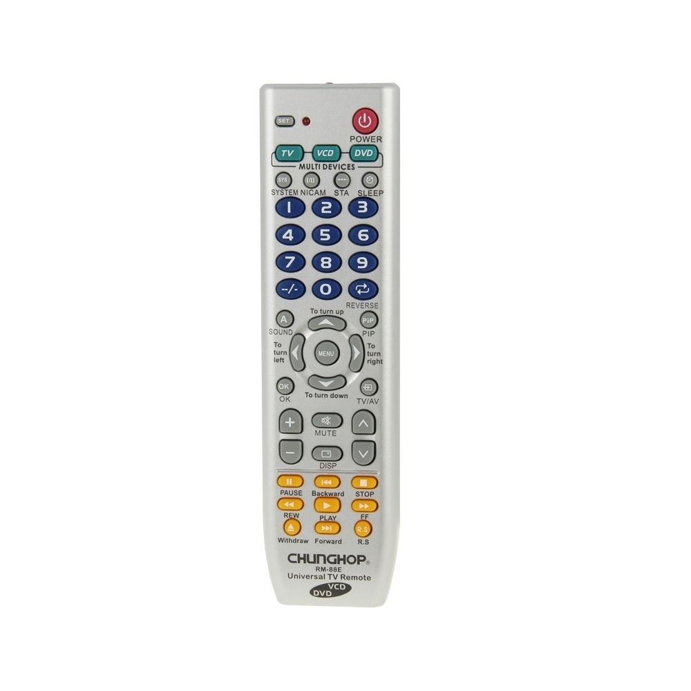 Wewoo - Télécommande universelle 3 en 1 TV, VCD, DVD RM-88E - Accessoires de motorisation