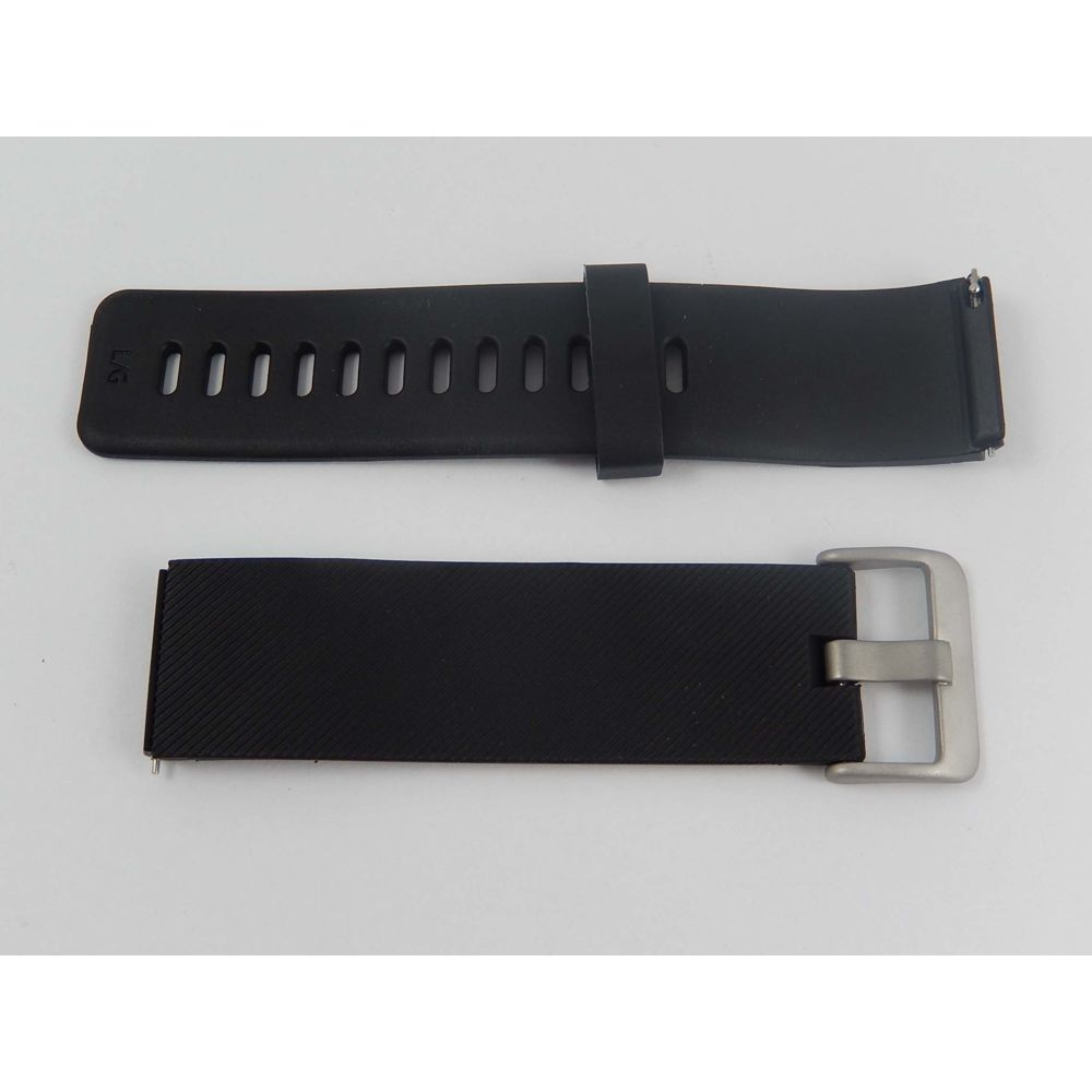 Vhbw - vhbw bracelet L 9.5cm + 11.5cm compatible avec Fitbit Blaze montre connectée - silicone noir - Accessoires montres connectées