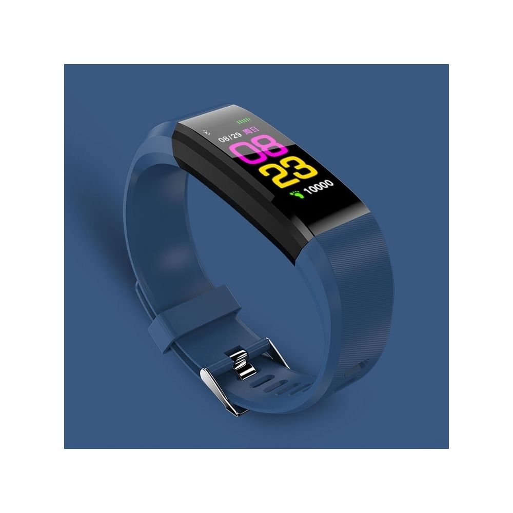 Wewoo - Bracelet connecté Smartwatch 0,96 pouces couleur écran OLED, rappel d'appel de soutien / surveillance la fréquence cardiaque / pression artérielle / du sommeil / sédentarité (bleu) - Bracelet connecté