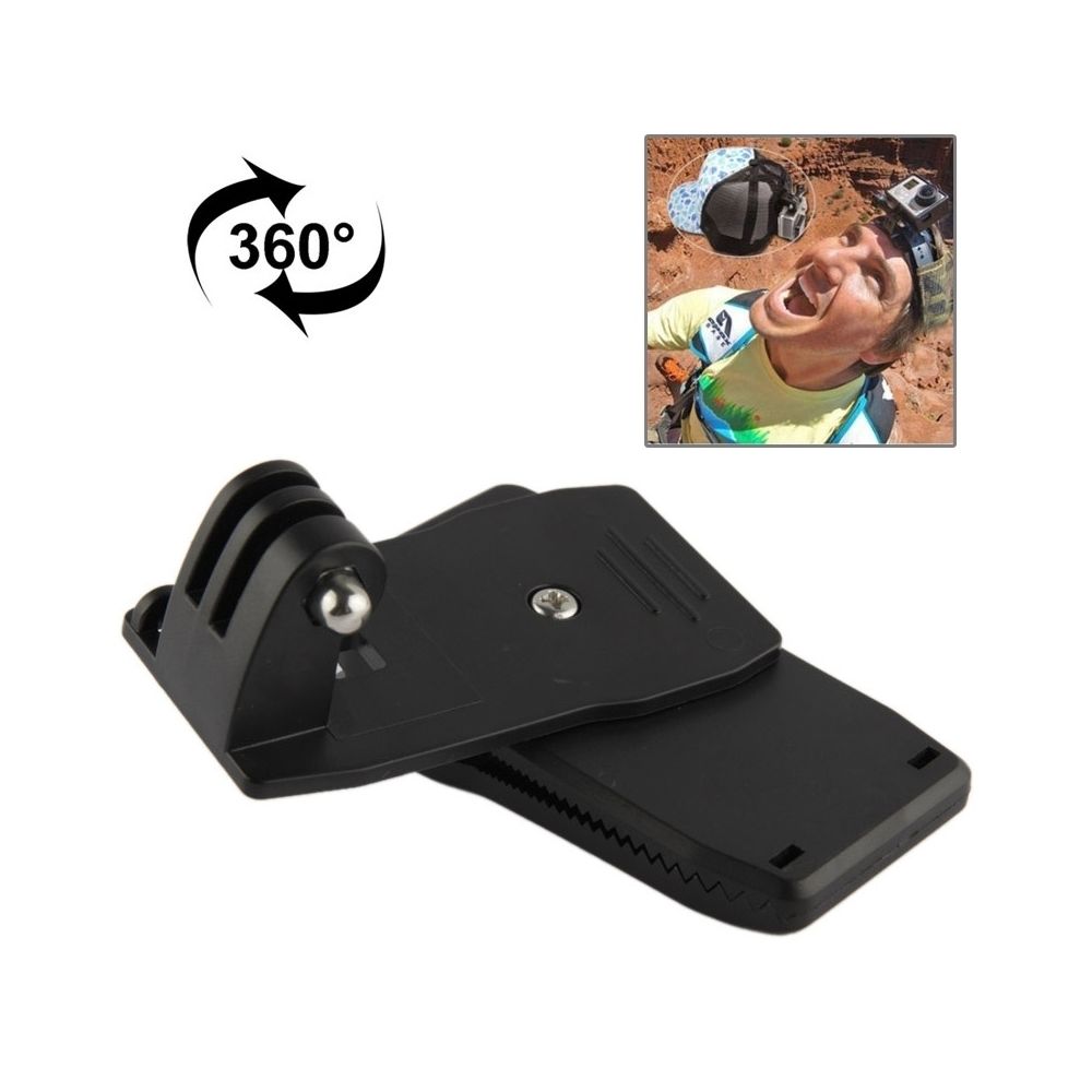 Wewoo - Clip GoPro pour HERO4 / 3+ / 3/2/1 360 degrés de sac à dos de rotation Rec-Mounts Clip pince de montage - Caméras Sportives