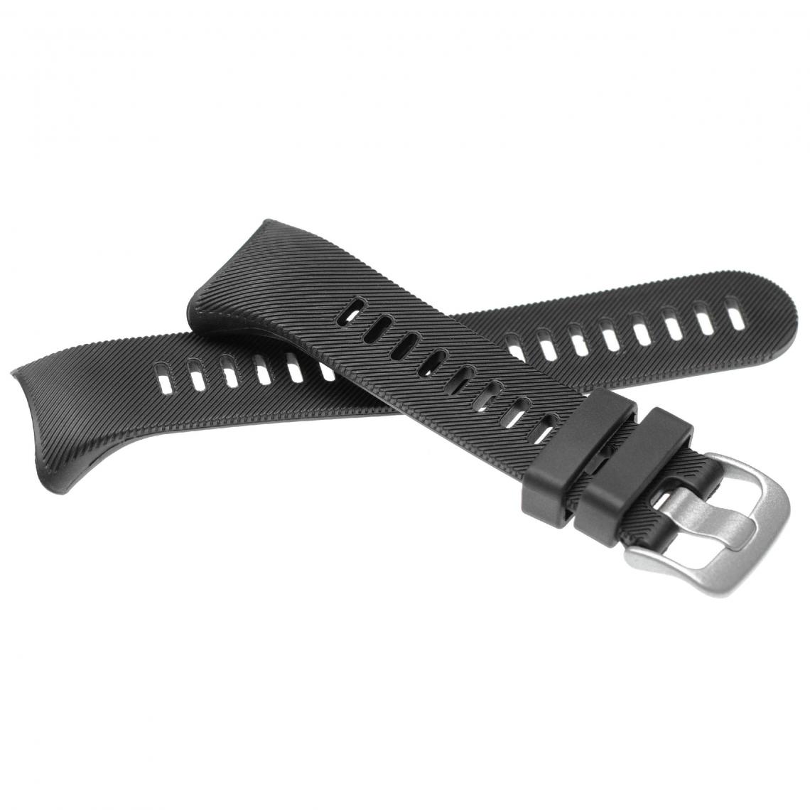 Vhbw - vhbw bracelet compatible avec Garmin Forerunner 45, 45 S montre connectée - 11,6 + 9,1 cm silicone noir - Accessoires montres connectées
