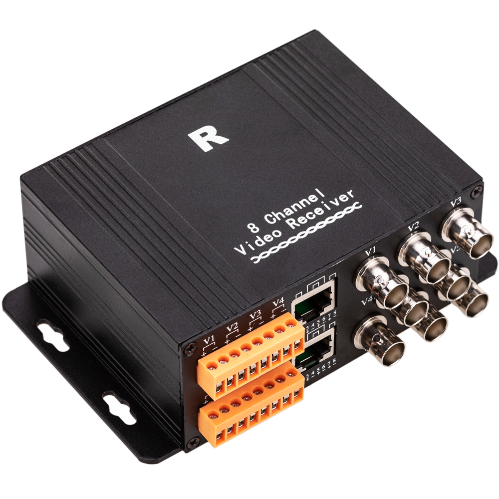 Bematik - Actif support vidéo émetteur-récepteur 19 avec 8 ports 2 ports BNC ou RJ45 double bloc terminal - Accessoires sécurité connectée