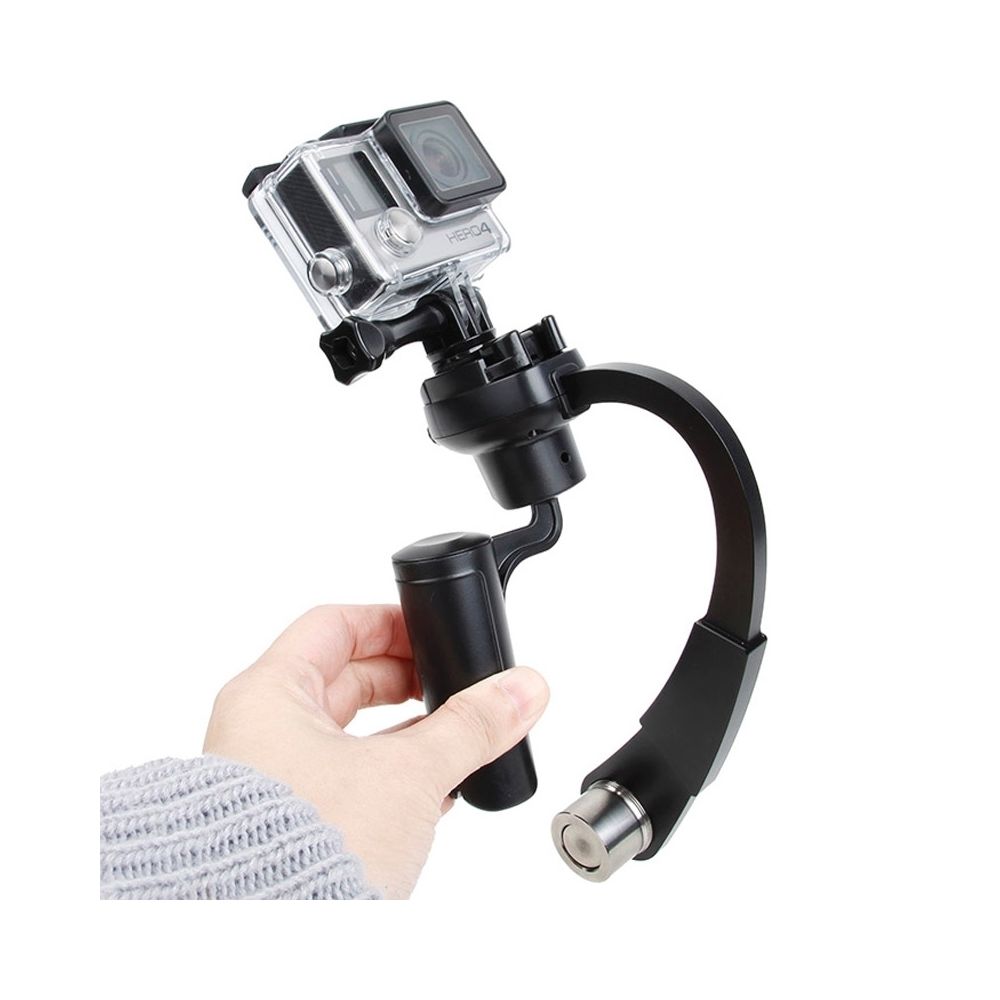 Wewoo - Stabilisateur noir pour GoPro HERO4 / 3 + / 3 spécial Bow Type Balancer Selfie Stick Monopode Mini Trépied - Caméras Sportives
