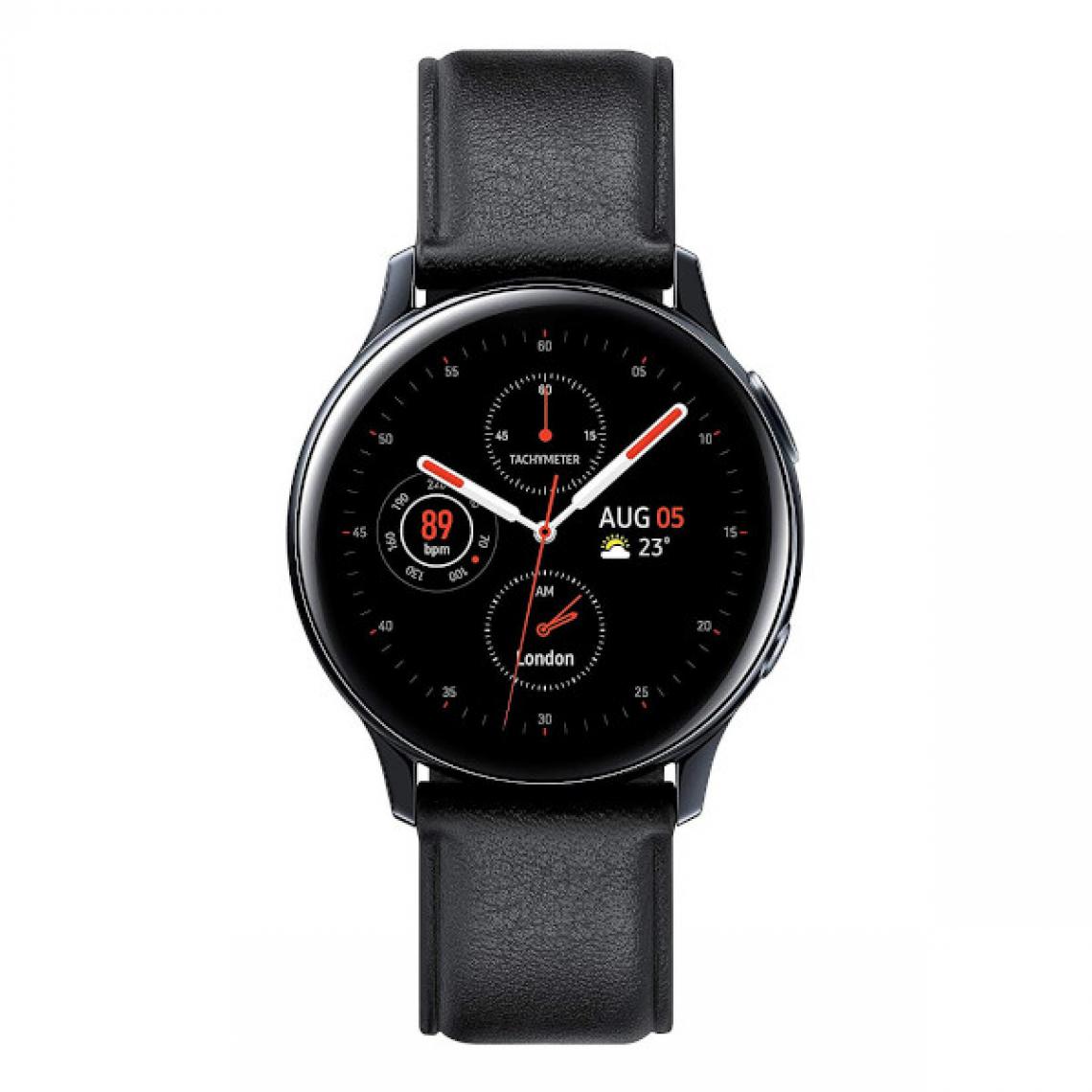 Samsung - Samsung Galaxy Watch Active 2 40mm Noir (Stainless Steel Black) R830 - Montre connectée