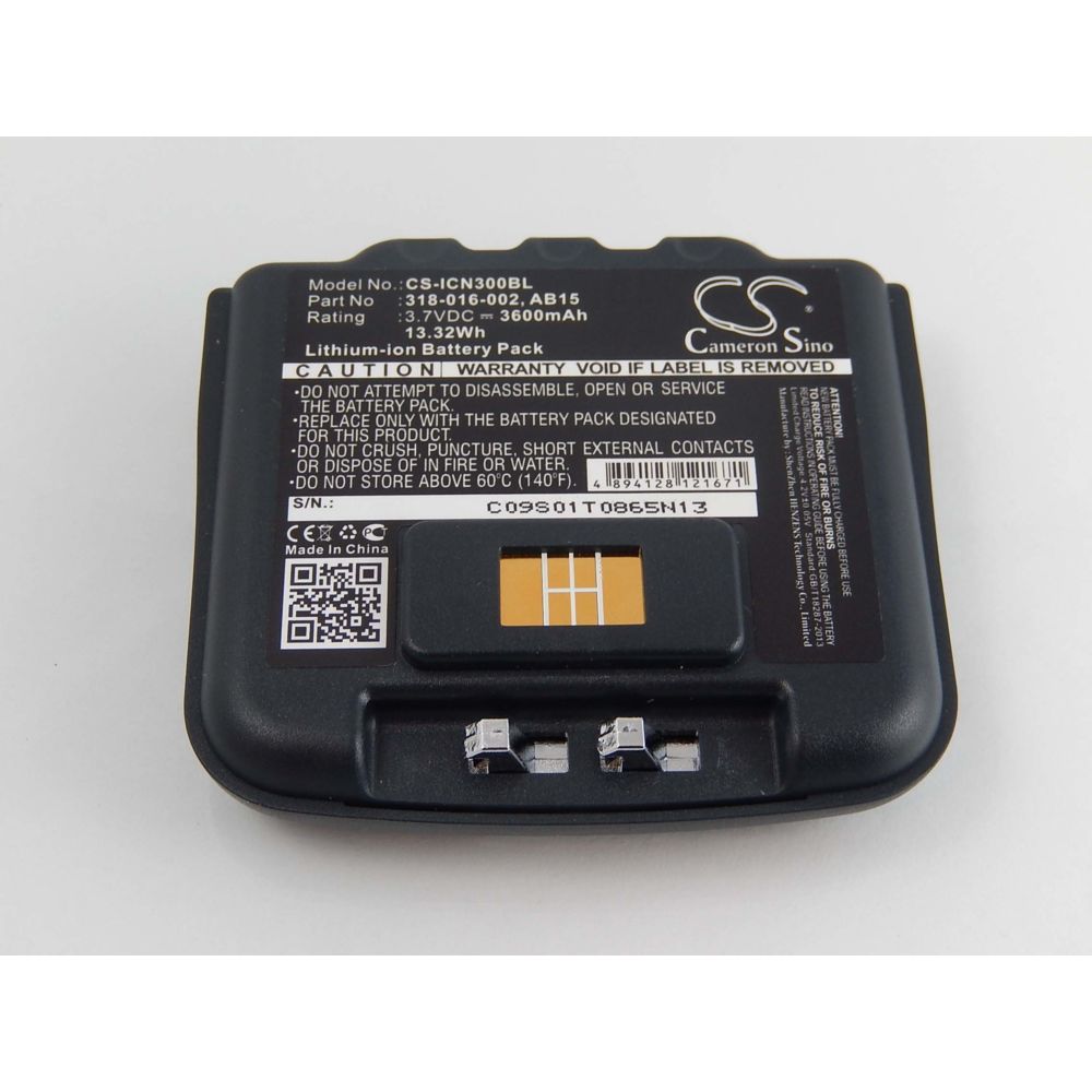 Vhbw - vhbw Batterie Li-Ion 3600mAh (3.7V) pour lecteur de codes barres Intermec CN3, CN3E, CN4, CN4E et 318-016-001, 318-016-002, AB15, AB16, AB9. - Caméras Sportives