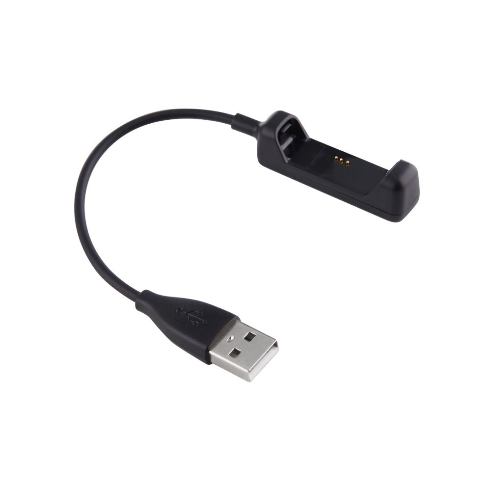 Wewoo - Chargeur Pour Fitbit Flex 2 Remplacement du câble de USB Cordon de charge Line Tracker Bracelet avec fonction de réinitialisationlongueur câble environ 17 cm Noir - Accessoires montres connectées