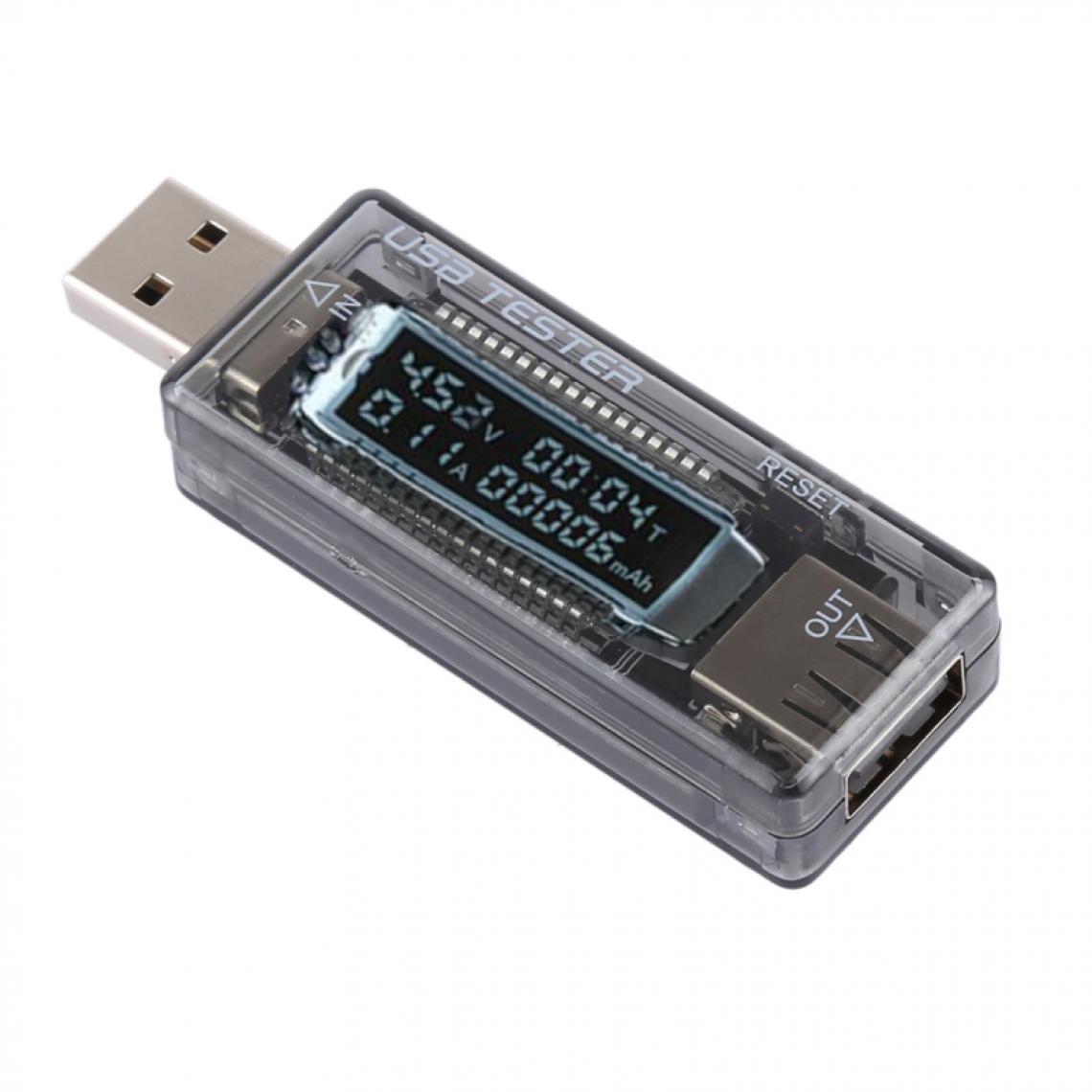Wewoo - Testeur de capacité de puissance de l'ampèremètre de voltmètre de détecteur d'USB - Tensiomètre connecté