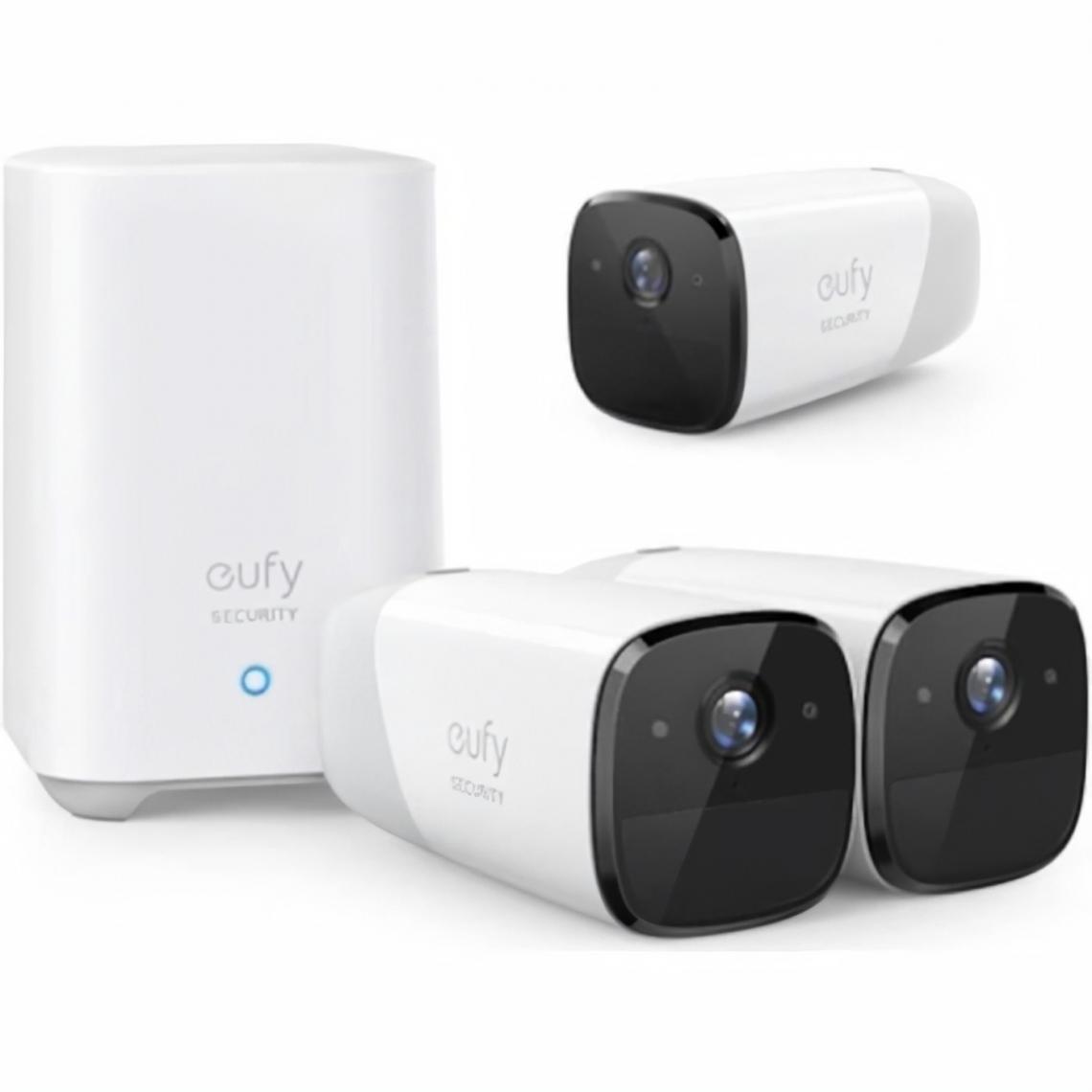 Eufy - EufyCam2 Pro 2 - 3 caméras + 1 base - Caméra de surveillance connectée