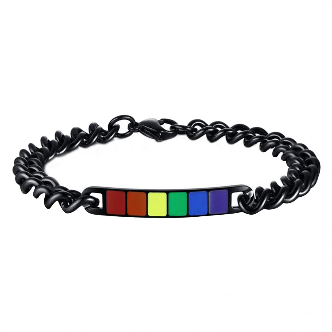 marque generique - Rainbow Lovers Bracelets Bijoux Simples Pour L'obtention Du Diplôme De Noël Pour L'homme - Bracelet connecté