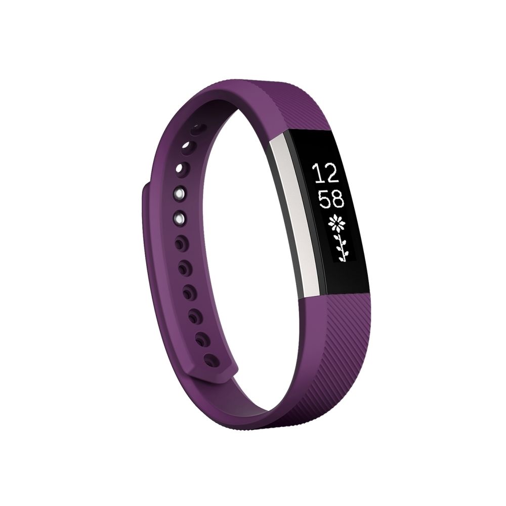 Wewoo - Bracelet Violet pour Watchband Alta Watch en silicone à texture oblique, petite taille, longueur: environ 18.5cm - Bracelet connecté