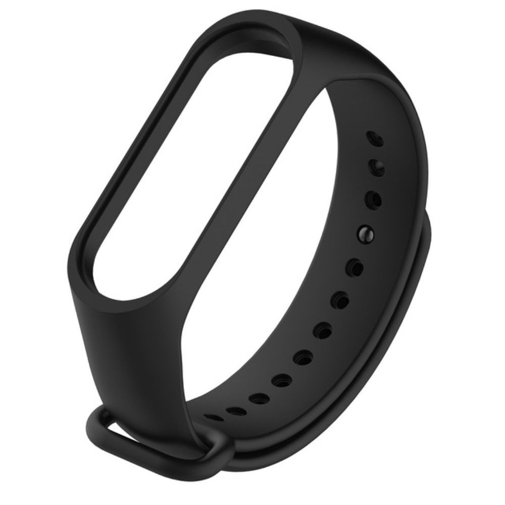 marque generique - Bracelet en silicone unicolore noir pour votre Xiaomi Mi Band 4 - Accessoires bracelet connecté