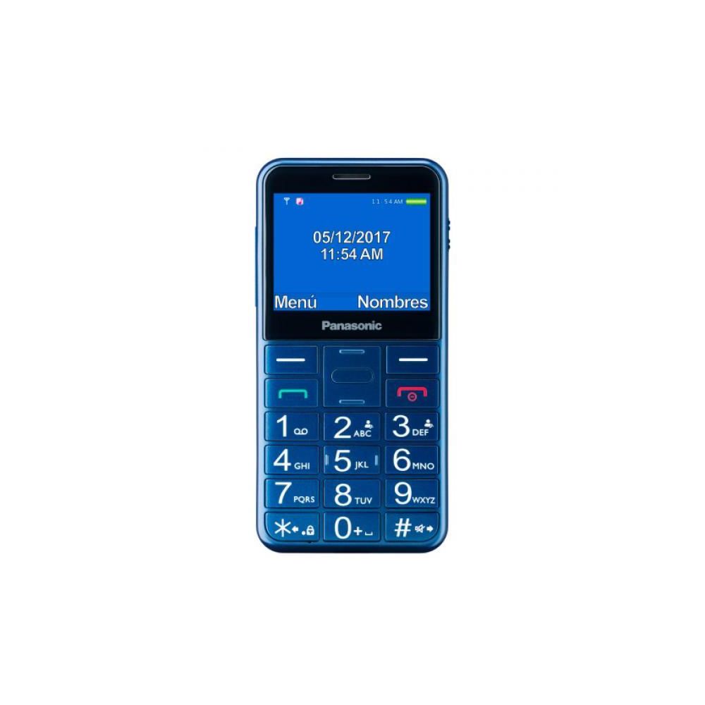 Panasonic - Rasage Electrique - Telefono movil facil uso Panasonic KX-TU150 dual sim libre azul (compatible audifonos, linterna, boton SOS) - Bracelet connecté